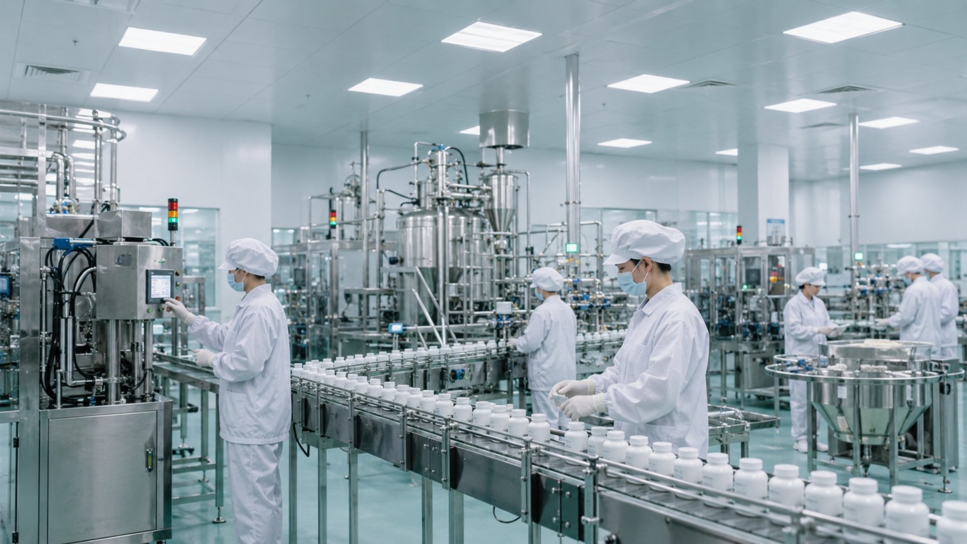 Khu sản xuất thực phẩm và nutraceutical trong môi trường sạch